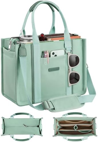 Canvas Tote Purse with Detachable Inner Organizer