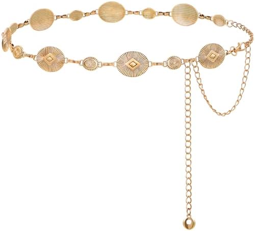 Concho Chain Belt for Women