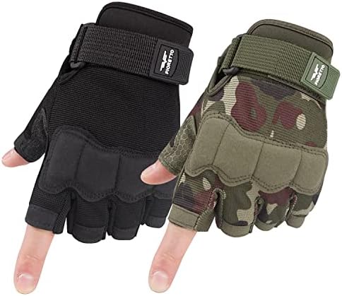 Fingerless Gloves for Men, Half Finger Gloves for Driving