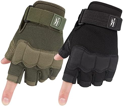 Fingerless Gloves for Men, Half Finger Gloves for Driving