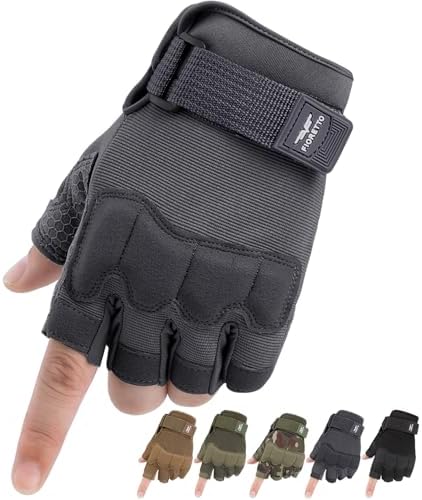 Fingerless Gloves for Men, Half Finger Gloves for Driving