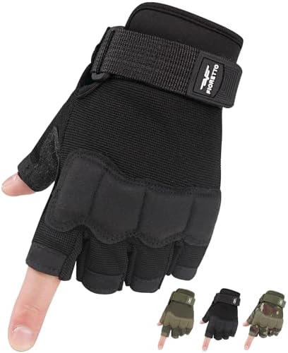 Fingerless Gloves for Men, Half Finger Gloves for Driving
