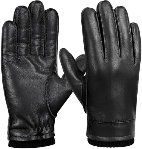 Men's Chrome-Free Driving Gloves, Wool and Cashmere Lined