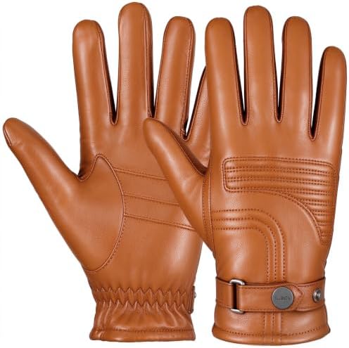 Chrome-Free Sheepskin Winter Gloves with Cashmere Lining