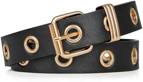 Single Grommet Leather Belt