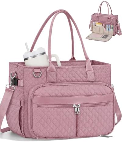 Teacher Tote Bag for Women with Laptop Compartment