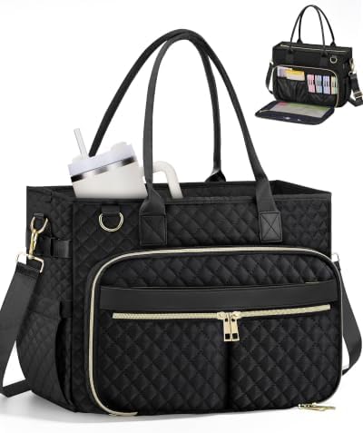 Teacher Tote Bag for Women with Laptop Compartment