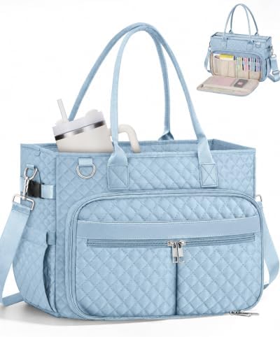 Teacher Tote Bag for Women with Laptop Compartment