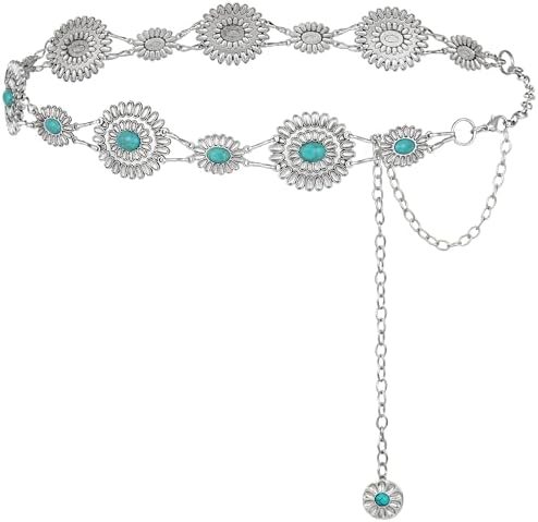 Western Concho Waist Chain, 53 Inch