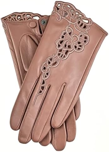 Womens Genuine Leather Driving Gloves Unlined Touchscreen…