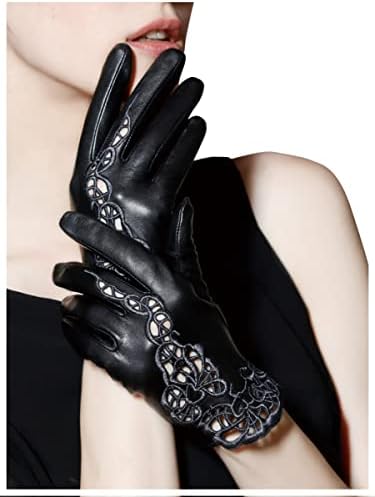 Womens Genuine Leather Driving Gloves Unlined Touchscreen…
