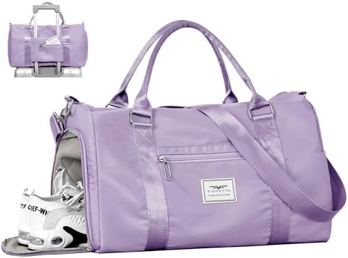 Womens Gym Tote Duffle Bag with Wet Pocket & Shoe…