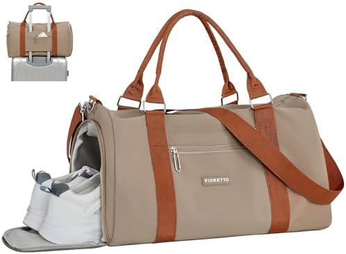 Womens Gym Tote Duffle Weekender Bag with Wet Pocket…
